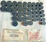 United Scientific RSTPK1 Sizes 1-6 Set Of 39 Natural Rubber Stopper Assortment. Fixed Price $12.99.