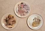 3 Ben Hampton 10 1/2 Wall Plate Collection 5000 Limited Edition Signed Cherokee. Fixed Price $35.00.