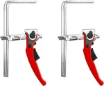 Qwork Ratcheting Table Clamp, 2 Quick Release Bar Packs, Red,silver. Fixed Price $43.43.