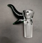 Green Horn 18MM Glass Bowl By Subconscious Design Usa. Fixed Price $28.00.