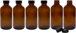 Cornucopia 8-OUNCE Amber Glass Bottles With Polycone Caps, 6-PACK Brown. Fixed Price $28.88.