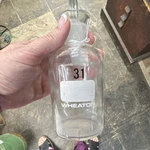 Wheaton Glass Reagent Bottle With Stopper For Laboratory Use. Fixed Price $15.00.