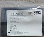 Corning 3993 96-WELL Half Area Assay Plate Black Flat Bottom No Lid. Fixed Price $150.00.