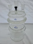 Astraglass Quark QRA-18F-4, Reaction Flask, Cylindrical, Jacketed 3000ML. Fixed Price $497.50.