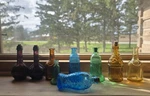 Set Of Wheaton Mini Glass Bottles Lancasters, Liberty Bell, 1970S Vintage. Fixed Price $15.00.