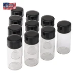 10 Pack 5ML Clear Glass Vials With Screw Caps, Small Refillable Sample Bottles. Fixed Price $10.20.