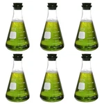 Corning Pyrex #4980-500, 500ML Narrow Mouth Erlenmeyer Flask With Rubber Stop.... Fixed Price $79.66.