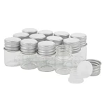 Glass Vials With Screw Caps And Plastic Stoppers, Small Clear 5ML,. Fixed Price $13.29.