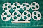 New Coors 60444 Porcelain Desiccator Plates For Crucibles - 8 Available. Fixed Price $49.00.