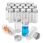 Njvial 24PCS 30ML/1OZ Empty Tiny Jars Small Lab Sample Vials With Lids, Clear. Fixed Price $23.99.