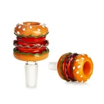 Glass Bowl Slide Cheeseburger Themed 14MM Fun Food Pipe. Fixed Price $18.85.