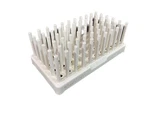 Nalgene Polypropylene Filled White 50-POSITION 14-17MM Test Tube Peg Rack. Fixed Price $14.99.