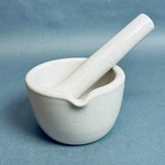 Set Of Coorstek 400 Ml Mortar 60322 And Pestle 60323 Glazed Porcelain. Fixed Price $75.00.