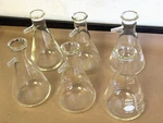 Lot Of 6: Kimble Filtering Flask 27060 500ML Kimax. Fixed Price $120.00.