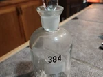 Wheaton Glass Lab Bottles With Stoppers Usa Numbered Vitro. Fixed Price $15.00.