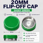 1000PC 20MM Aluminum Flip Top Crimp Caps For Vials Shiny Green Lab Seals. Fixed Price $45.99.