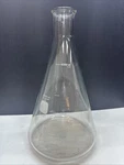 Corning Pyrex 4000ML Glass Graduated Heavy Duty Rim Erlenmeyer Flask 4980-4L. Fixed Price $49.99.