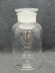 New Wheaton 500ML 16OZ Glass Wide Mouth Reagent Bottle W/ Hood Stopper, 216139. Fixed Price $23.99.