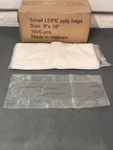 Case Of 1,000 Clear 1.5 Mil Food Safe X 18" Flat Open-top Ldpe Poly Bags. Fixed Price $56.69.