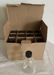 Premium Vials Oz Clear Boston Round Bottle W/phenolic Cap Pack Of 12 Open Box. Fixed Price $23.27.