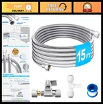 15FT Stainless Steel Water Line Kit For Ro System To Fridge Ice Maker, 1/4" Push. Fixed Price $39.99.