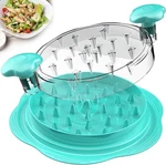 Suretivian Chicken Shredder Large Tool Twist With Brush And Fork Mint Green. Fixed Price $25.29.