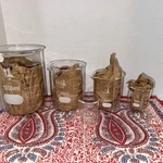 Set 5 Five Karter Medical Scientific Beakers Graduated.. Fixed Price $25.00.