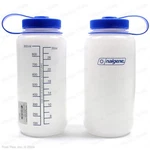 Nalgene 32OZ Ultralight Wide Mouth Water Bottle Hpde - Clear White Blue. Fixed Price $23.95.