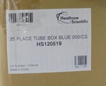 Heathrow Scientific HS120519 25 Place Tube Box Blue Qty: 199. Fixed Price $399.99.