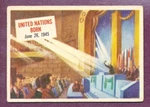 1954 Topps Scoop #21 United Nations Born Set Break Vg-ex No Creases Centered. Fixed Price $9.99.