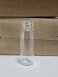 Loose Kimble Dram Clear Glass Shell Vials With Caps 15X45MM 60910-L. Fixed Price $10.00.