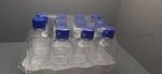 Triforest 500ML Square Bottles/blue Screw Caps/opened 11PK. Fixed Price $47.33.