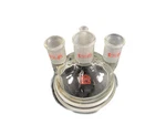 Kontes Glass 29/42 Cn 24/40 Sn 4-NECK 4" Flange Reaction Vessel Flask Lid. Fixed Price $174.99.