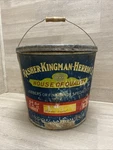Rare Rasher Kingman Herrin Co Rkh Spokane Wa Candy Bucket Pail Lid Advertising. Fixed Price $115.00.