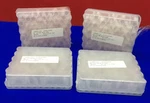 4 Pkgs Containing 100 Pcs 32009E-1232 Clear W/grad 2ML Ram White Vials. Fixed Price $14.99.