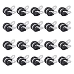 Bonsicoky 20PCS 1/2 Stainless Steel Cable Clamps, Rubber Inch, Black. Fixed Price $13.78.