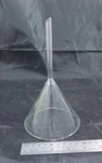 Corning Pyrex Fluted Funnel With Short Stem, 60 Angle, 100MM Diameter #6180-100. Fixed Price $22.14.
