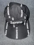 Supreme Camp Cap Black Hat SS16 Box Logo 3M. Fixed Price $70.00.