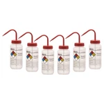 Eisco 6PK Wash Bottle For Acetone, 500ML - Labeled With Color Coded Chemical .... Fixed Price $61.99.