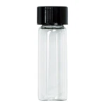 Small Glass 1 Oz. Storage Vial With Lid Gold, Craft, Hobby, Collector. Fixed Price $7.95.