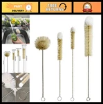 4-PACK Long Handle Bottle Brushes Stainless Steel, Boar Bristle, Flexible Clea. Fixed Price $30.99.