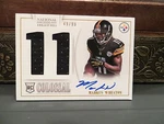 National Treasures Autograph Colossal Rookie Steelers Markus Wheaton 49/99 2013. Fixed Price $150.00.