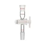 Stonylab Glass Vacuum Flow Control Adapter Straight With Ptfe Stopcock And Tw.... Fixed Price $51.93.