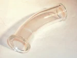 Schott Kimax Borosilicate 45 Elbow Beaded Process Pipe Drain Fitting 1" Id. Fixed Price $24.00.