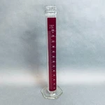 Pyrex Graduated Cylinder 250 Ml With Reinforced Glass Bead Lifetime Red Strip. Fixed Price $50.00.