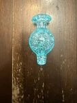 Glass Airflow Bubble Bowl Cap - Wide 25MM Glow In Dark Blue. Fixed Price $17.99.