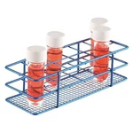Heathrow Scientific 120087 Test Tube Rack, Epoxy-coated Steel, Blue. Fixed Price $23.55.