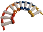 Kimble Kimax 2 Mm Bore Ptfe Stopcock Plugs Std Taper Lot Of 4 Colors 10 Pcs. Fixed Price $49.50.