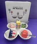 Swiss Dot Appetizer Dish For All Seasons Interchangeable Spreaders Msc Sale!. Fixed Price $20.00.