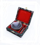 Id: 70MM 2.75" Lab Grinding Natural Agate Mortar Pestle Set Standard Form.... Fixed Price $77.19.